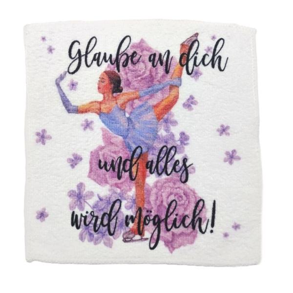 Microfasertuch, Kufentuch Eiskunstlauf Rosen